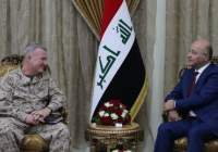 فرمانده سنتکام با «برهم صالح» رئیس جمهور عراق دیدار کرد