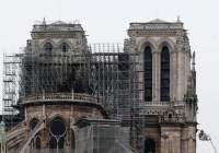 Fire guts Notre-Dame Cathedral in Paris;Macron pledges to rebuild  <img src="/images/picture_icon.png" width="16" height="16" border="0" align="top">