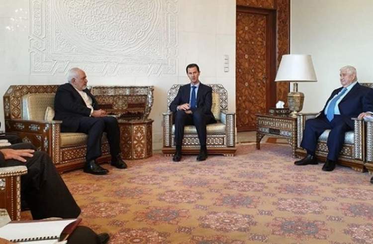وزیر امور خارجه جمهوری اسلامی ایران با رئیس جمهوری عربی سوریه دیدار کرد