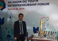 جوان ایرانی اختراع خود را در همایش کازان روسیه به نمایش گذاشت