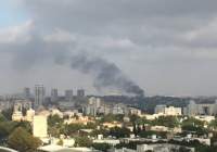 آتش سوزی مهیب در پادگانی در مرکز تل آویو