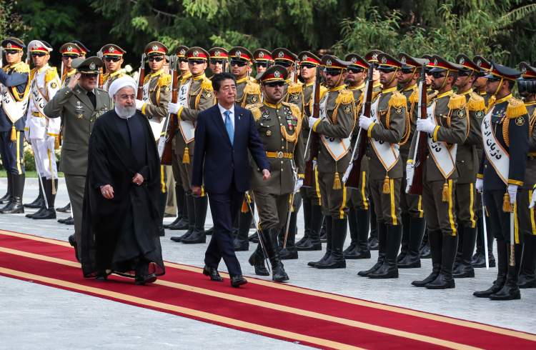 دکتر روحانی از نخست وزیر ژاپن استقبال رسمی کرد