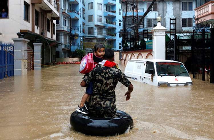 سیلاب گسترده، جنوب آسیا را در بر گرفت
