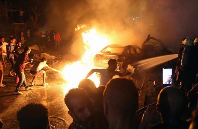 انفجار و آتش سوزی با ۱۹ کشته در مرکز قاهره