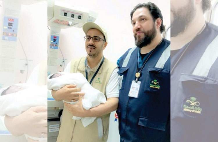تولد اولین نوزاد در صحرای عرفات