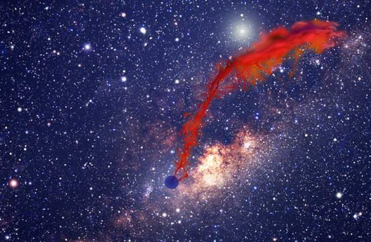 بیدار شدن ناگهانی سیاه‌چاله‌ای در مرکز کهکشان راه شیری