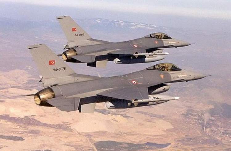 حمله هوایی ترکیه به مواضع کردهای سوریه