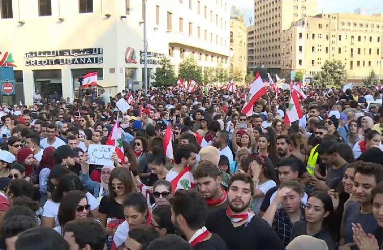 سونامی اعتراضات لبنان را در نوردید