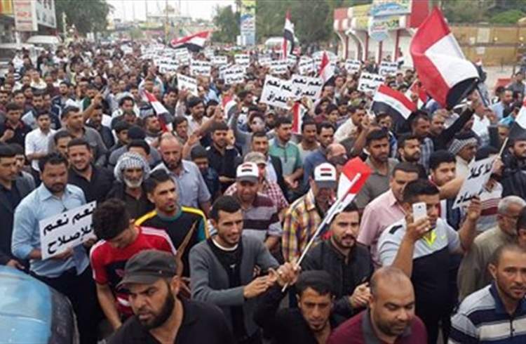 فراخوان برخی گروه های عراقی برای تظاهرات 25 اکتبر عراق