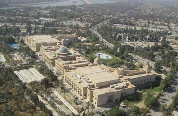 انفجار دو گلوله خمپاره در نزدیک سفارت آمریکا در بغداد