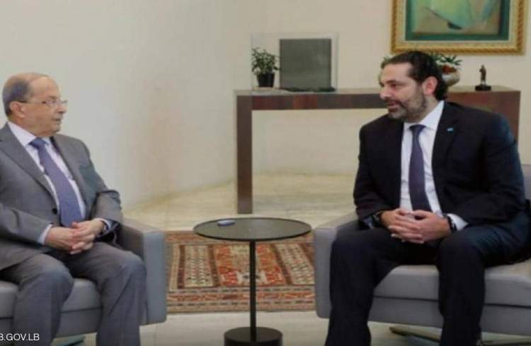 دیدار نخست وزیر مستعفی با رئیس جمهور لبنان