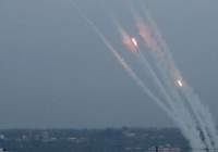 دهها موشک از نوار غزه به اراضی اشغالی شلیک شد