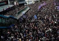 برگزاری تظاهرات مردم هنگ کنگ پس از پیروزی در انتخابات محلی