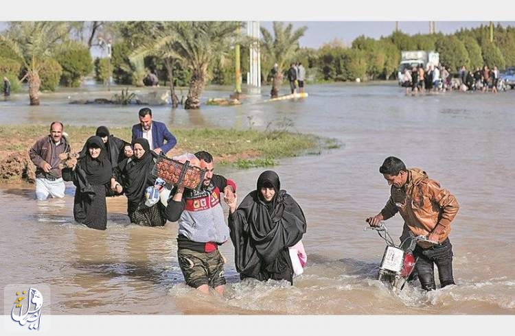 اسکان اضطراری بیش از یک هزار خوزستانی آسیب دیده از بارندگی