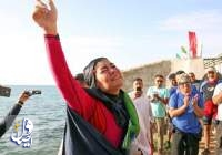 بانوی ایرانی رکورد جهانی شنا با دست بسته را شکست