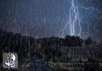 رگبار باران، تگرگ و رعد و برق در ۵ استان کشور