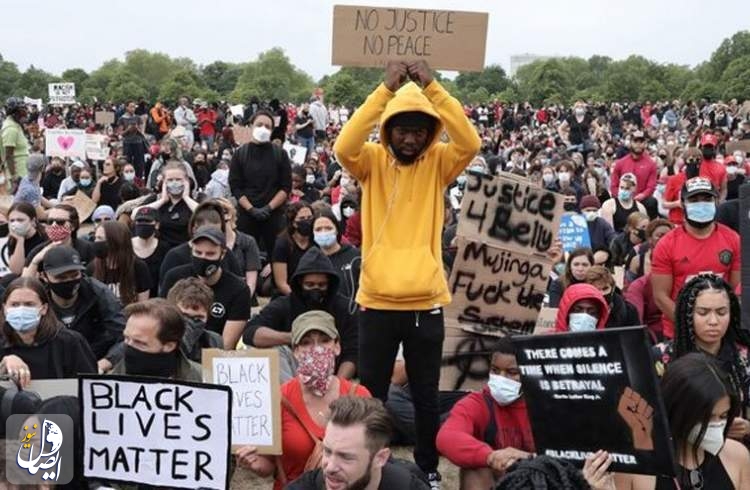تداوم اعتراض‌ها در انگلیس به قتل شهروند سیاهپوست در آمریکا