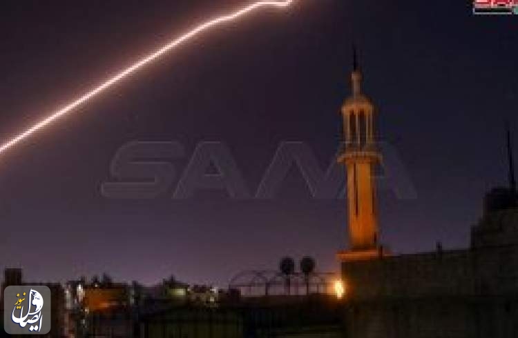 مقابله پدافند سوریه با تجاوز هوایی رژیم صهیونیستی در جنوب دمشق