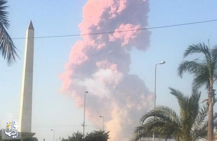 انفجار قدرتمندی در بندر بیروت رخ داد
