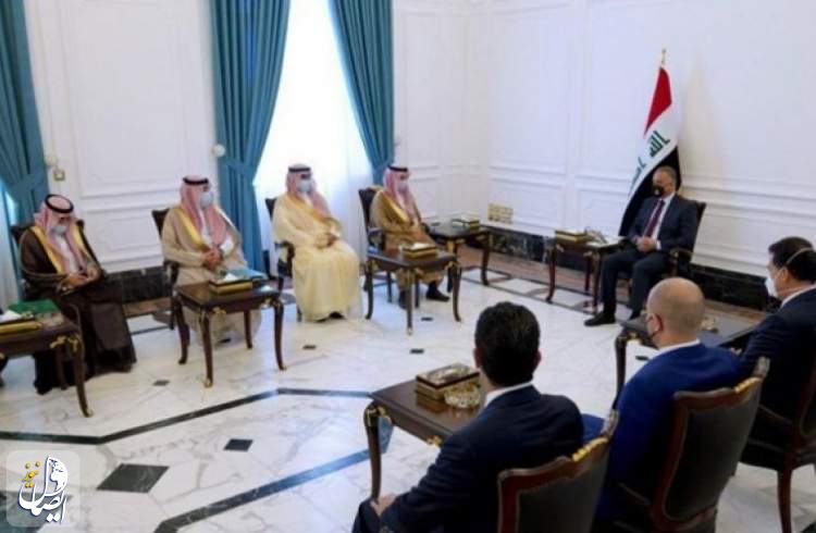 دیدار و مذاکره الکاظمی با وزیر خارجه عربستان در بغداد