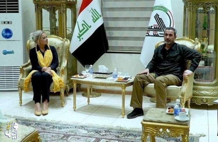 دیدار نماینده ویژه دبیرکل سازمان ملل در عراق با رئیس ستاد حشد شعبی