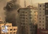 حمله هوایی اسرائیل به ساختمان رسانه های بین المللی در غزه