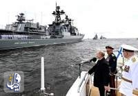 حضور مقتدرانه ناوهای ایرانی در بزرگترین رژه نیروی دریایی روسیه