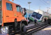 حادثه برخورد دو قطار درخط پنج متروی تهران