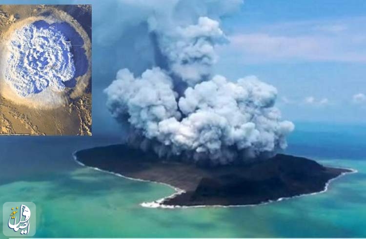دومین «فوران بزرگ» آتشفشان تونگا در اقیانوس آرام جنوبی