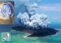 دومین «فوران بزرگ» آتشفشان تونگا در اقیانوس آرام جنوبی