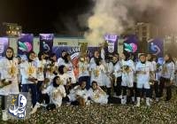 جشن قهرمانی تیم فوتبال بانوان خاتون بم در ایلام