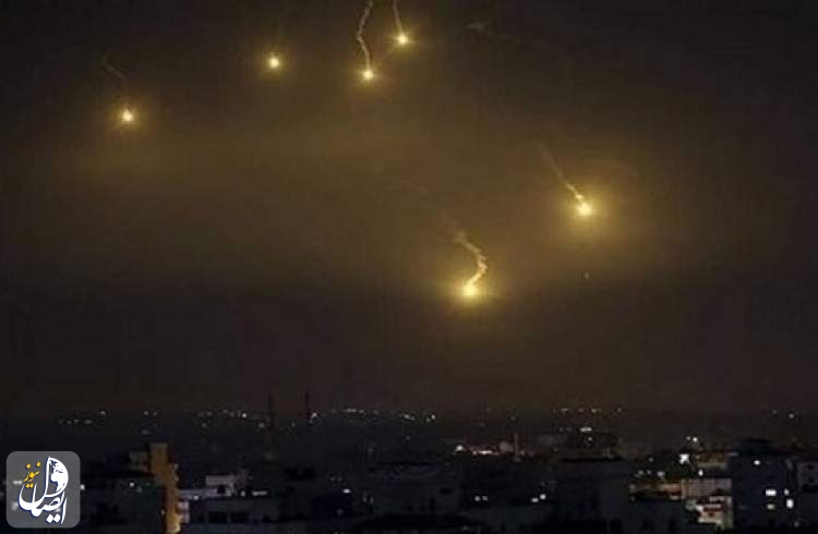 مقابله پدافند هوایی سوریه با حمله هوایی اسرائیل به حومه دمشق