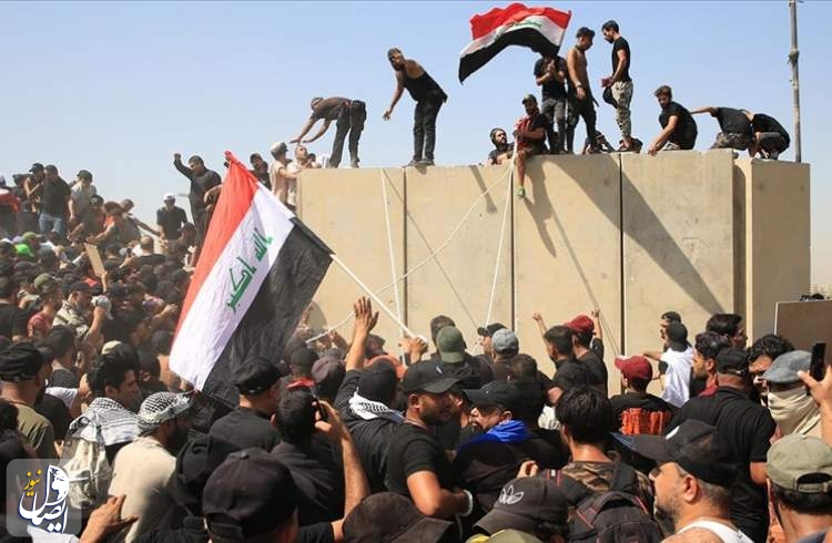 تداوم اعتراضات در منطقه سبز بغداد؛ 125 نفر زخمی شده‌اند