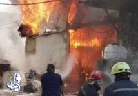 خسارت سنگین آتش‌سوزی گسترده در بغداد و نجف اشرف