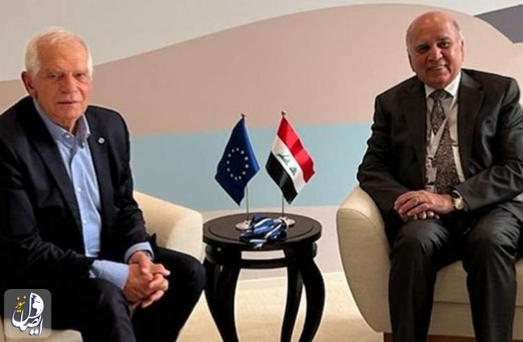 دیدار فواد حسین و بورل درباره تحولات عراق و منطقه
