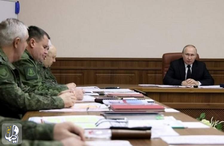 رایزنی پوتین با فرماندهان ارتش روسیه در مورد جنگ اوکراین