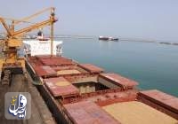 کشتی حامل ۶۴ هزار تن گندم در بندر شهید رجایی پهلو گرفت