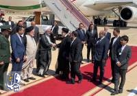 President arrives in Damascus at the head of a high-ranking delegation