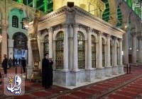 اقامه نماز سید ابراهیم رئیسی در مسجد جامع اموی دمشق