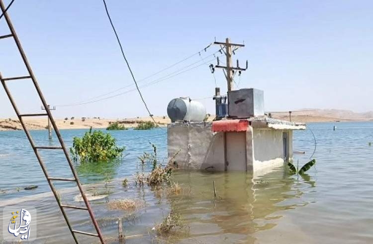 چندین روستای حاشیه سد گتوند خوزستان به زیر آب فرو رفت