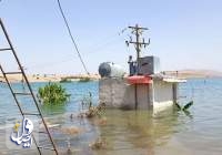 چندین روستای حاشیه سد گتوند خوزستان به زیر آب فرو رفت