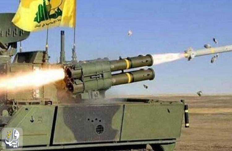 حمله حزب الله به مواضع صهیونیست ها در منطقه الضهیره با موشک های نقطه زن