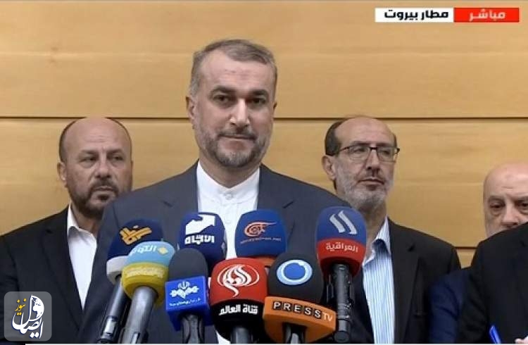 امیرعبداللهیان در بیروت: تداوم جنایات رژِیم صهیونیستی در غزه جنایت جنگی سازمان یافته است