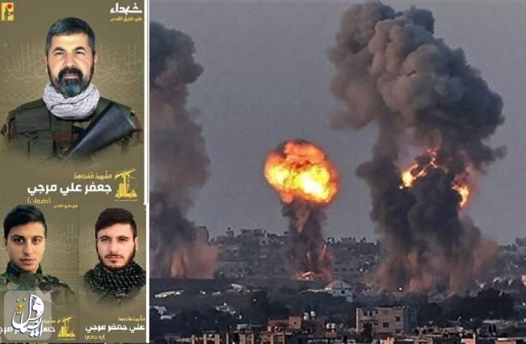 شهادت ۳ رزمنده حزب‌الله در حمله اشغالگران به جنوب لبنان