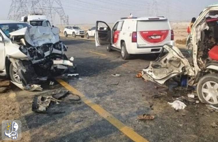 ۶ کشته و زخمی در پی واژگونی ون زائران ایرانی در کوت عراق