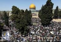 اقامه آخرین نماز جمعه ماه رمضان امسال در مسجد الاقصی با حضور ۱۲۰ هزار فلسطینی