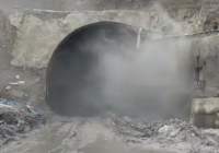 بخشی از تونل آزادراه تهران - شمال فرو ریخت