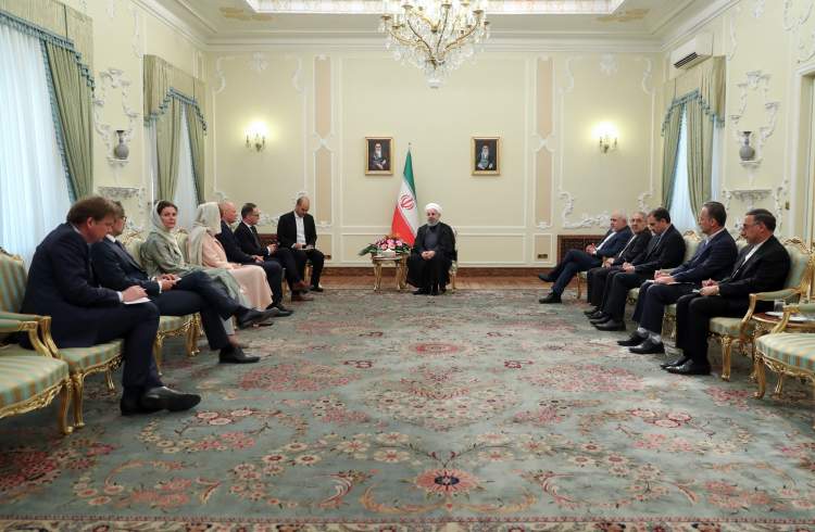 دکتر روحانی: اراده جمهوری اسلامی ایران، توسعه روابط سیاسی و اقتصادی با کشورهای اتحادیه اروپا بویژه آلمان است