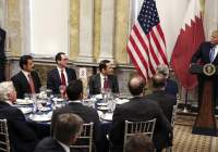 دیدارها و رایزنی های امیر قطر در واشنگتن