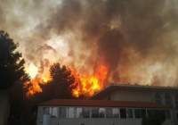 آتش سوزی در مناطق وسیعی از لبنان